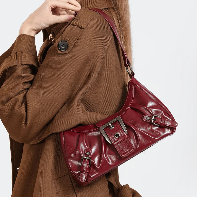 Y2K Pleated Hobo